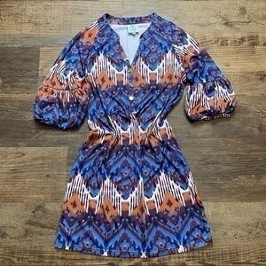 Tracy Negoshian Shift Dress Balloon Sleeves XXS